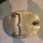 Vtg WESTERN PROD CO 1974 Silver Toned Engraved Belt Buckle W/Horse