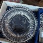 Mikasa Diamond Fire Crystal Set WINE BOTTLE COASTER & STOPPER Elegant Barware