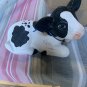 Baby Cow With Purple Flower Figurine