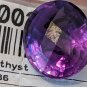 32.74 Cts Amethyst Stone Polished Oval Cut 24.01x19.98x12.55
