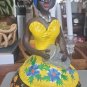 Colorful Bahia Women Clay Figurine 12" x 6"