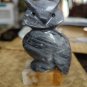Marble Grey Owl On Block