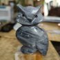 Marble Grey Owl On Block