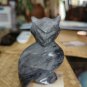 Marble Grey Owl On Block