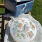 WEDGWOOD ROUND FLUTED BOX & LID - KUTANI CRANE - 3 3/4" Diam, in original box