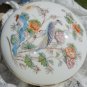 WEDGWOOD ROUND FLUTED BOX & LID - KUTANI CRANE - 3 3/4" Diam, in original box