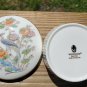 WEDGWOOD ROUND FLUTED BOX & LID - KUTANI CRANE - 3 3/4" Diam, in original box