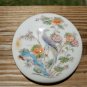 WEDGWOOD ROUND FLUTED BOX & LID - KUTANI CRANE - 3 3/4" Diam, in original box