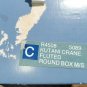 WEDGWOOD ROUND FLUTED BOX & LID - KUTANI CRANE - 3 3/4" Diam, in original box