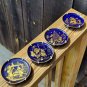 Lindner Kueps Bavaria Echt Cobalt Decorative Children wall Plates Set Of Four