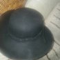 Vintage Complit S.R.L 100% Wool Ladies Fedora Hat Made In Italy Black