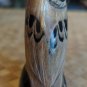 Water Buffalo Horn Carved Owl Figurine 4" tall.