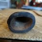 Water Buffalo Horn Carved Owl Figurine 4" tall.