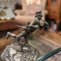 Vintage 1977 Franklin Mint Newsman Fine Pewter Figurine