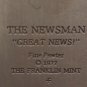 Vintage 1977 Franklin Mint Newsman Fine Pewter Figurine