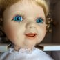 Duck House Porcelain Doll 12" NIB in White Dress