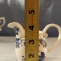 Set of Two London Pottery Blue White Victorian Floral Creamer Pitchers Tea