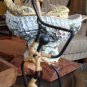 Laurids Lonborg 60s Danish Modern MCM Iron Rattan Candle Holder Mother Daughter