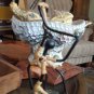 Laurids Lonborg 60s Danish Modern MCM Iron Rattan Candle Holder Mother Daughter
