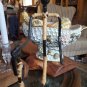 Laurids Lonborg 60s Danish Modern MCM Iron Rattan Candle Holder Mother Daughter