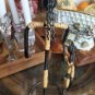 Laurids Lonborg 60s Danish Modern MCM Iron Rattan Candle Holder Mother Daughter