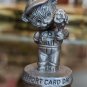 Set Of Four Avon Pewter Mini Figurines vintage 1983
