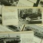 Early 1900s Buses Collection Picture Cards with typed written description.