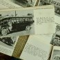 Early 1900s Buses Collection Picture Cards with typed written description.