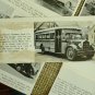 Early 1900s Buses Collection Picture Cards with typed written description.