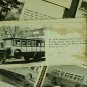 Early 1900s Buses Collection Picture Cards with typed written description.