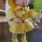 Ashton Drake 1995 Calander Babies September Girl Doll in yellow rain gear