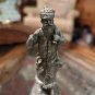 Vintage Santa And His Two Elves Fine Pewter Figurines