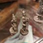 Vintage Santa And His Two Elves Fine Pewter Figurines