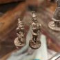Vintage Santa And His Two Elves Fine Pewter Figurines
