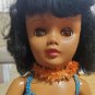 Polynesian Girl Porcelain Doll With Stand