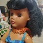 Polynesian Girl Porcelain Doll With Stand