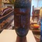 Vintage African Man Head Wood Carving 11" tall