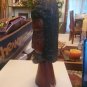 Vintage African Man Head Wood Carving 11" tall