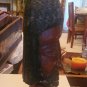 Vintage African Man Head Wood Carving 11" tall