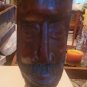 Vintage African Man Head Wood Carving 11" tall