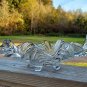 Vintage Cambridge Hand Made Footed Glass Serving Dish USA