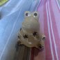 Small Beige Frog Toad Figurine