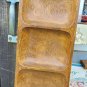 Authentic Kitchen, Three Compartments Wooden Serving Tray Made In Phillipines