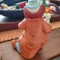 Enesco Clown with Long Coat, Big Shoes, and Rabbit - Porcelain/Ceramic 6"