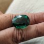 Large Moldavite Oval Cut Polished And Faceted 29.45 Ct Green Beauty