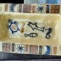 Mid Century Capiz Serving Tray made in Phillipines 7.5"x12"