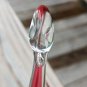 Vintage Red Glass Swan 5" Tall
