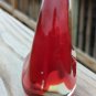 Vintage Red Glass Swan 5" Tall