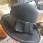 Vintage ladies Glenover, Henry Pollak felt hat, equestrian look, black 100%wool