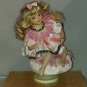 Vintage China Flowers Taiwan sitting Doll